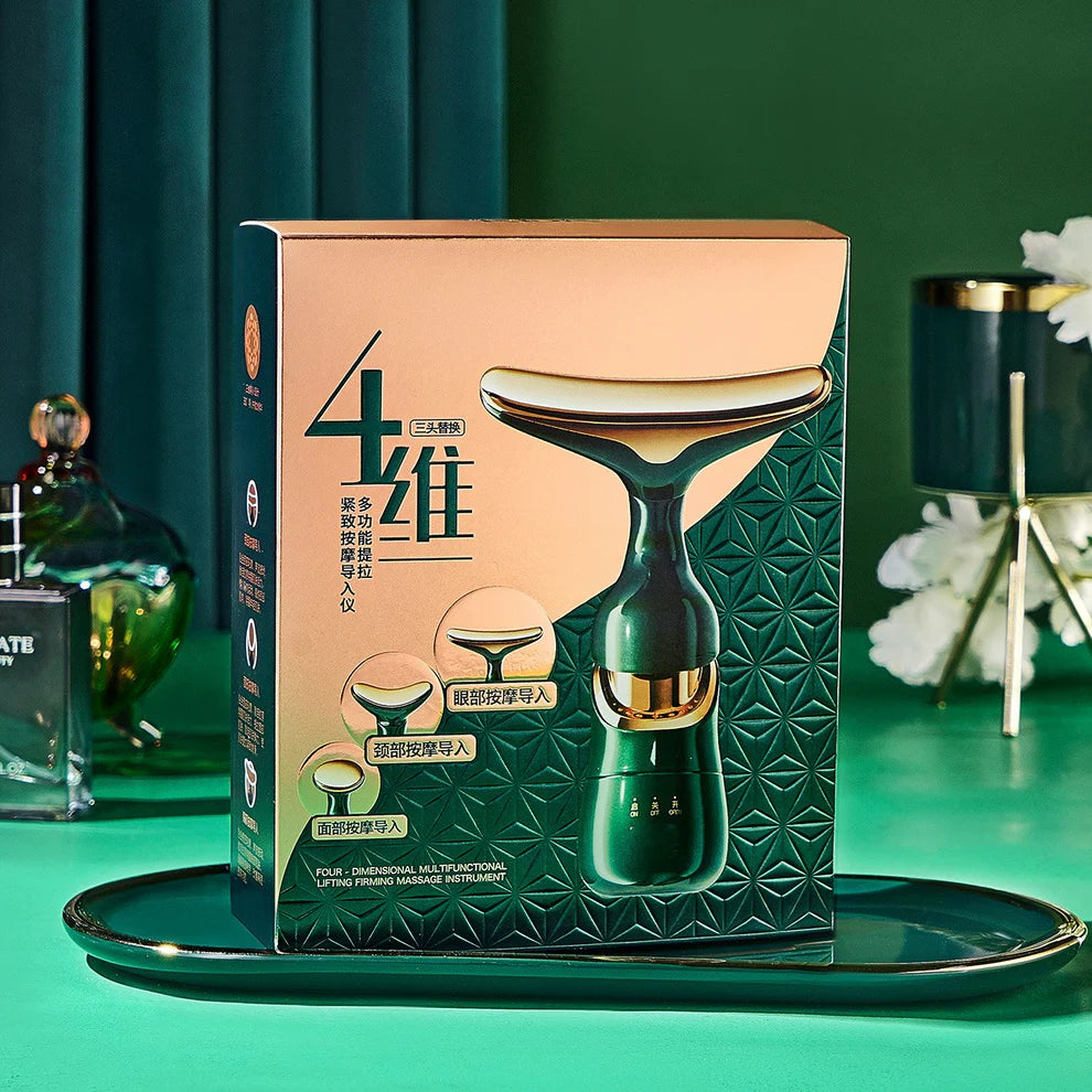 Massaggiatore Facciale a Ultrasuoni 4 in 1