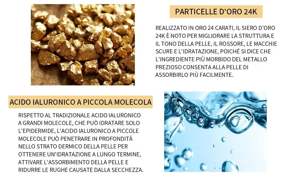 IN OFFERTA: 1 Siero Viso Oro 24k + 3 GRATIS